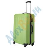 Пластиковый чемодан «Милан» зелёный