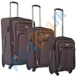 Комплект чемоданов «Alezar» «премиум» коричневый