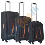 Комплект чемоданов «Alezar» чёрный с оранжевым