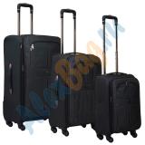 Комплект усиленных чемоданов «Alezar» чёрный