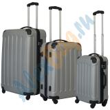 Комплект пластиковых чемоданов «Милан» серый